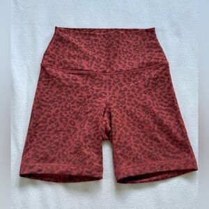 90 Degree By Reflex Pink Leopard Bike Shorts